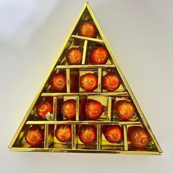 Vintage Glass Mini Christmas Ornaments – 3 Sets (45 Pieces) Collectible - Picture 9 of 14